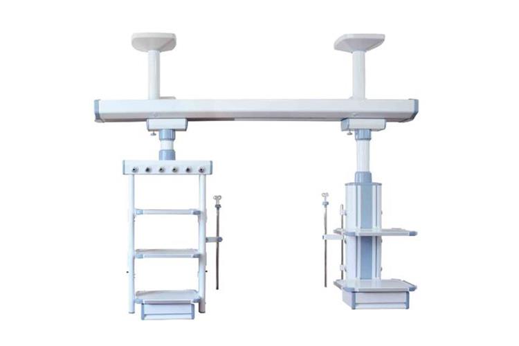 医用吊桥吊塔当作一个气电供给、装备装载的医疗设备；可以起到一定的线数管理作用，还能够提升层流清洁水平的效率